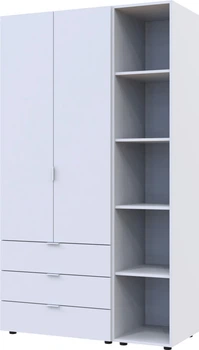Комплект Doros Гелар с этажеркой 2 ДСП 115.7 х 49.5 х 203.4 см Белый (42005029)