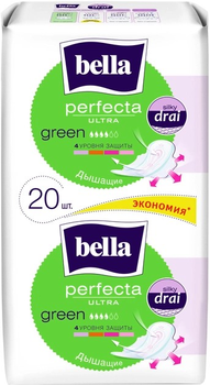 Гігієнічні прокладки Bella Perfecta Ultra Green 10+10шт