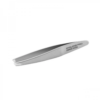 Пинцет для бровей Staleks PRO Expert 61 Type 4 узкие скошенные кромки 6.5 см (4820121595201)