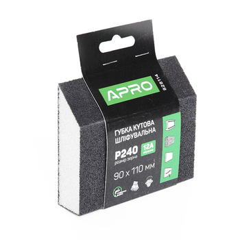 Губка шліфувальна APRO чотрирьохстороння кутова P240