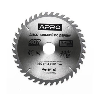 Диск пильний по дереву 190х32х40T (APRO)