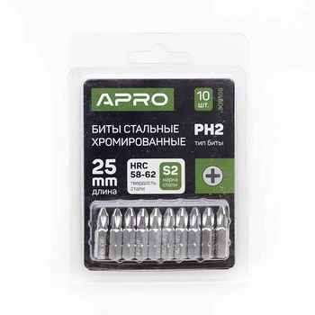 Біта APRO РН2 х 25мм хром (APRO) (упаковка 10шт)
