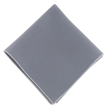 Платок Bow Tie House серый Cloud Grey с белой окантовкой - габардин 10308