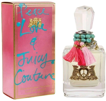 Woda perfumowana damska Juicy Couture Peace Love and Juicy Couture EDP W 100 ml (719346639323)