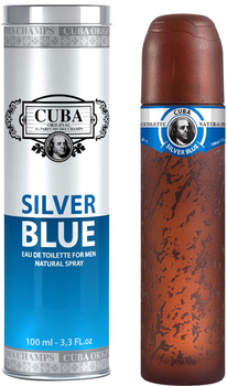 Туалетна вода для жінок Cuba Silver Blue 100 мл (5425017736400)