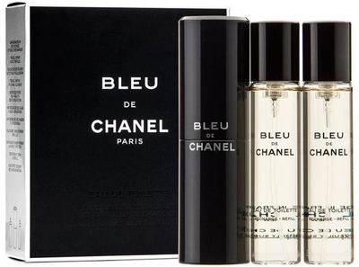 Набір для чоловіків Chanel Туалетна вода Chanel Bleu de Chanel 20 мл + Змінний блок 2 x 20 мл (3145891078008)