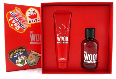 Подарунковий набір для жінок Dsquared2 Red Wood 100 мл + гель для душу 150 мл (8011003862740)