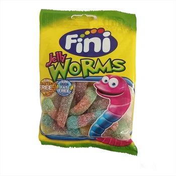 Фруктовий жувальний мармелад Fini Jelly Worms Кислі черв’ячки 90 г