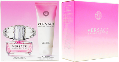 Набір для жінок Versace Bright Crystal 50 мл + лосьйон для тіла 100 мл (8011003994427)