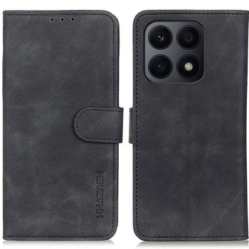 Чехол-книжка с застежкой KHAZNEH Retro Wallet для Honor X8a - Black