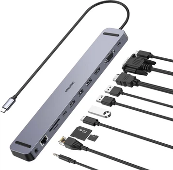 Stacja dokująca Choetech USB-C 11-w-1 (HUB-M20-GY)