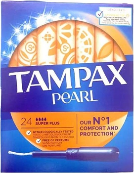 Тампони Tampax Pearl Superplus 24 шт (244015400804406)