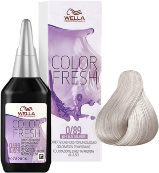 Фарба для волосся Wella Color Fresh Semi Permanent Color Ammonia Free 0.89 Silver 75 мл (8005610584621)