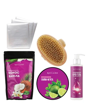 Летний антицеллюлитный набор Summer Anti-Cellulite Box LIGHT с 3 парами штанов для обертываний Reclaire