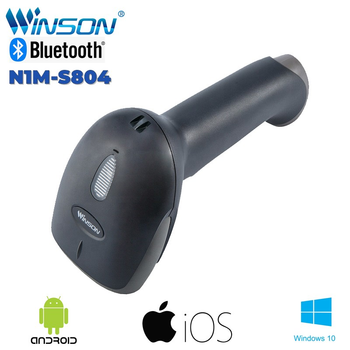 Bluetooth Сканер штрих-кодів WINSON N1M-S804 CMOS 2D (Android, iOS, Windows) чорний