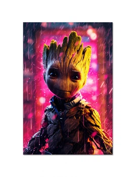 Постер плакат FNBK Грут (Marvel, Стражи Галактики) 30x40 см