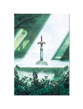 Постер плакат FNBK Зельда Мастер меч (The Legend of Zelda: A Link to the Past) 50x70 см