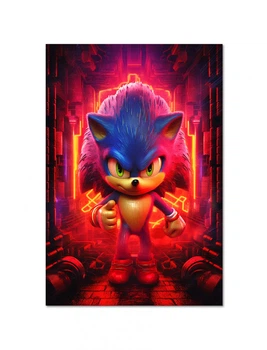 Постер плакат FNBK Соник (Sonic the Hedgehog) 50x70 см