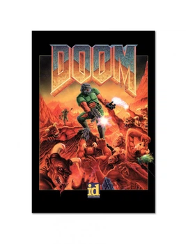 Постер плакат FNBK Doom 30x40 см