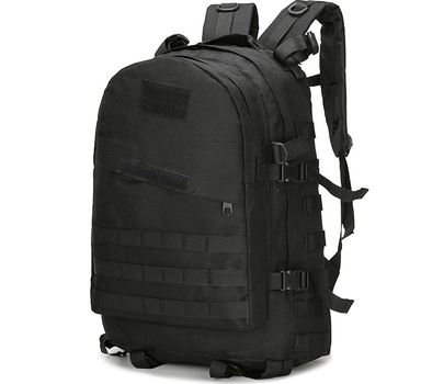 Тактический штурмовой рюкзак Tactic Raid рюкзак военный 40 литров Черный (601-black)