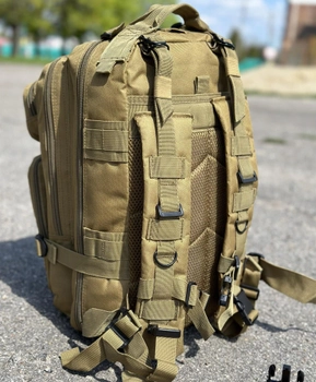 Тактичний рюкзак штурмовий Tactic військовий рюкзак на 25 літрів Койот (ta25-coyote)