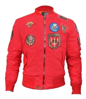 Ветровка Top Gun MA-1 Lightweight Nylon Bomber Jacket With Patches 3XL Red TGJ1540P-SR3XL