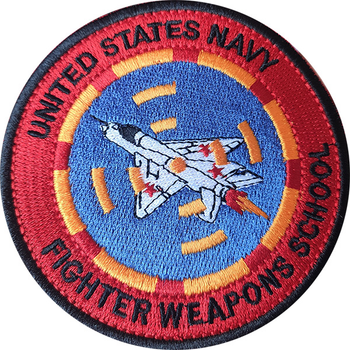 Нашивка Top Gun United States Navy Fighter Weapons School Red US9