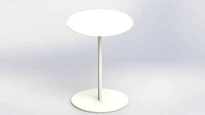 Столик кофейный Round White