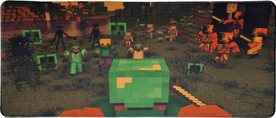 Игровая поверхность Minecraft Zombie Attack 400*900 3мм