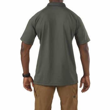 Футболка поло 5.11 Performance Polo - Short Sleeve Synthetic Knit 5.11 Tactical TDU Green 3XL (Зеленый) Тактическая