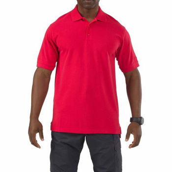 Футболка поло 5.11 Tactical Professional Polo - Short Sleeve 5.11 Tactical Range Red XL (Красный) Тактическая