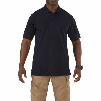 Футболка поло 5.11 Tactical Professional Polo - Short Sleeve 5.11 Tactical Dark Navy S (Темно-синий) Тактическая