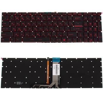 Клавиатура для ноутбука MSI (GV62, GT62) rus, black, без фрейма, подсветка клавиш (RED) (2235339)