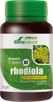 Харчова добавка Mgdose Rhodiola 500 мг 30 таблеток (8437009596029)