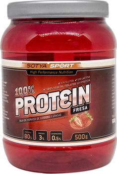 Suplement diety Sotya Soy Protein 100 Truskawka 500 g (8427483907107)