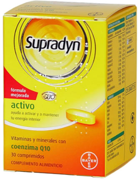 Вітаміни та мінерали для енергії Bayer Supradyn Activo Q10 30 таблеток (8470003846776)