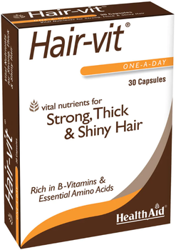 Witaminy na włosy Health Aid Hair Vit 30 tabletek (5019781000234)