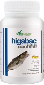 Харчова добавка Soria Natural Higabac 400 мг 125 перлин (8422947060749)