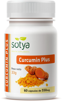 Добавка харчова Sotya Curcumin Plus 60 Vcap 550 мг (8427483000075)