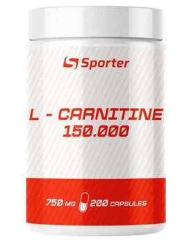 Жироспалювач Л-карнітін Sporter L - carnitine 150 000 - 200 капсул