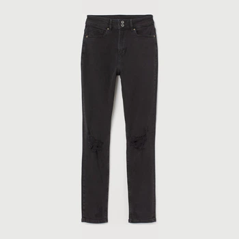 Джинсы Skinny женские H&M 0755754 34 Темно-серые (7000000000268)