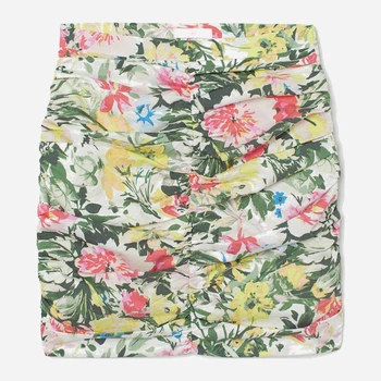 Спідниця міні літня пряма жіноча H&M 0887859 42 Біла (7000000000695)