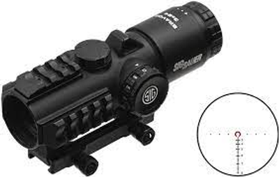 Приціл оптичний Sig Optics BRAVO3 BATTLE SIGHT, 3X24MM HORSESHOE DOT ILLUM RETICLE