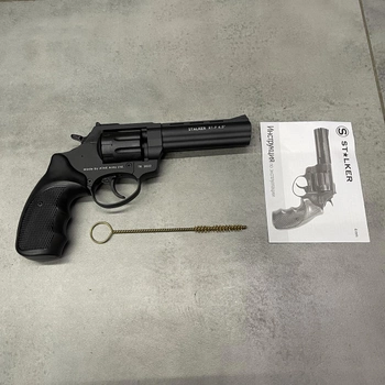 Револьвер Флобера Stalker S 4.5", кал. 4 мм, цвет – Чёрный