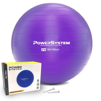 М'яч для фітнесу та гімнастики Power System PS-4013 75 cm Purple