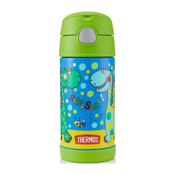 Дитячий термос з трубочкою 355мл, динозаври Thermos "FUNTAINER" 12001K