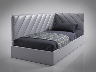 Кровать-диван SheridanDesign без подъемного механизма 160x200 серый