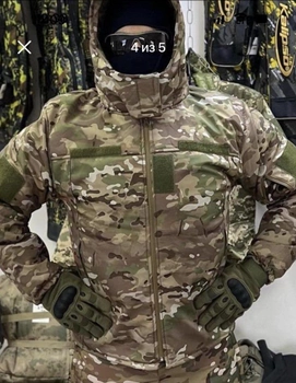 Тактическая зимняя мужская куртка Бушлат Камуфляж пиксель M (Kali)