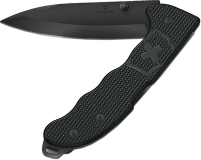 Нож Victorinox Evoke BS Alox 136 мм 4 функции в подарочной коробке Рифленный черный (0.9415.DS23)