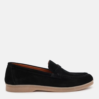 Жіночі лофери замшеві Prime Shoes 21-289-50122 38 (25 см) Чорні (2000000160955)